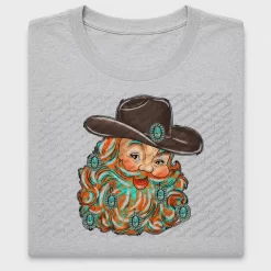 Western Cowboy Santa DTF Transfer