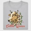 Cattle Queen Floral DTF Transfer
