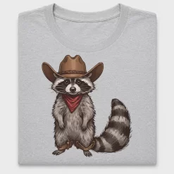 Western Cowboy Raccoon DTF Transfer