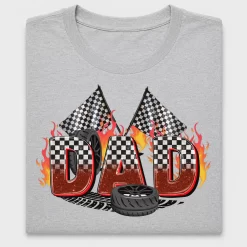 Dad Checkered Racing Flag DTF Transfer