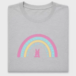 Pastel Rainbow Bunny DTF Transfer