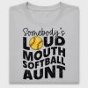 Loud Mouth Softball Aunt DTF Transfer