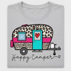 Happy Camper Leopard Caravan DTF Transfer