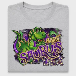 Mardi Gras Dinosaur DTF Transfer