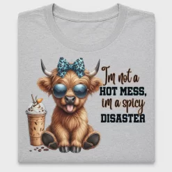 Spicy Disaster Highland Cow DTF Transfer