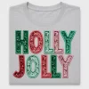 Retro Holly Jolly Sequin DTF Transfer