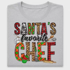 Santa's Favorite Chef DTF Transfer