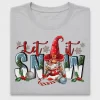 Let It Snow Gnome DTF Transfer