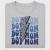 Boy Mom Distressed Lightning Bolt DTF Transfer