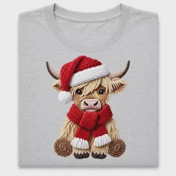 Christmas Highland Cow DTF Transfer
