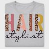 Hair Stylist Leopard DTF Transfer for Shirts