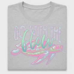 Go With The Flow Sea Turtle DTF Transfer