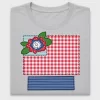 Patriotic Floral Flag DTF Transfer