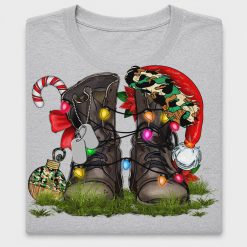 Christmas Combat Boots DTF Transfer