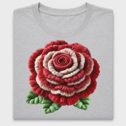 Faux Yarn Rose DTF Transfer