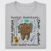 Dental Assistant Leopard Tooth DTF Transfer