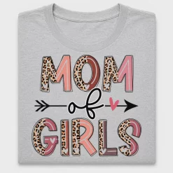 Mom of Girls Leopard DTF Transfer
