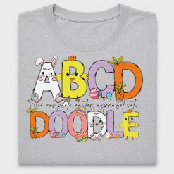 Easter Doodle Alphabet DTF Transfer Set