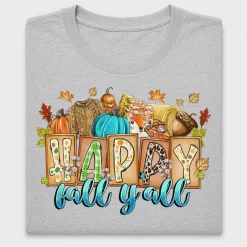 Happy Fall Y'all Pumpkin DTF Transfer