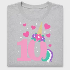 Unicorn 10th Birthday DTF Transfer
