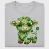 St Patrick's Day Highland Cow DTF Transfer