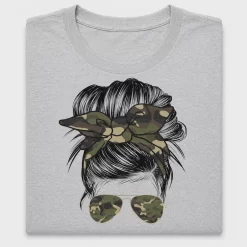 Camo Bandana Hair Bun DTF Transfer