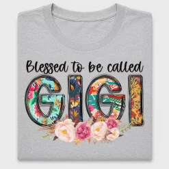 Blessed Gigi Floral DTF Transfer