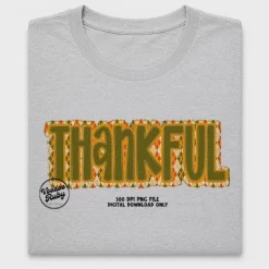 Retro Thankful Faux Applique DTF Transfer