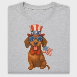 Patriotic Dachshund Fourth of July DTF Transfer