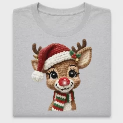 Christmas Reindeer Crochet DTF Transfer
