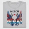 American Woman Eagle DTF Transfer
