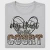 Leopard Basketball Heart DTF Transfer