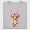 Cute Easter Bunny Holding Egg DTF Transfer