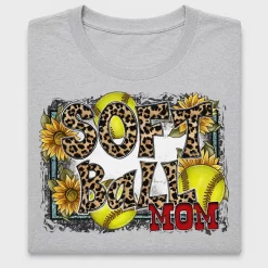 Softball Mom Leopard Sunflower DTF Transfer