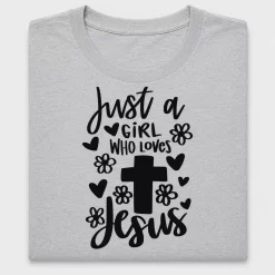 Girl Who Loves Jesus DTF Transfer