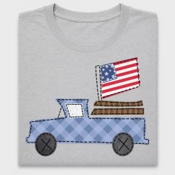 Patriotic Truck American Flag DTF Transfer