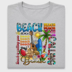 Beach Life DTF Transfer Design