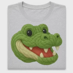 Faux Crochet Crocodile Head DTF Transfer