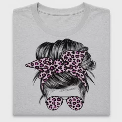 Leopard Messy Bun DTF Transfer
