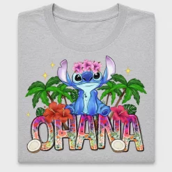 Ohana Floral Stitch DTF Transfer