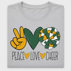 Peace Love Cheer DTF Transfer