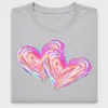 Watercolor Rainbow Hearts DTF Transfer