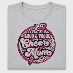 Retro Cheer Mom Leopard DTF Transfer