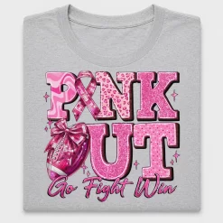 Pink Out Football Ribbon DTF Transfer