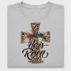 He Is Risen Leopard Cross DTF Transfer