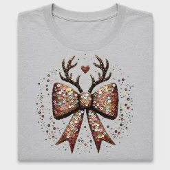 Reindeer Coquette Bow DTF Transfer