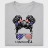 American Kid Messy Bun DTF Transfer