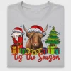 Tis The Season Highland Cow DTF Transfer