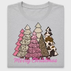 Glitter Christmas Trees DTF Transfer