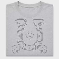 Lucky Horseshoe Shamrock DTF Transfer